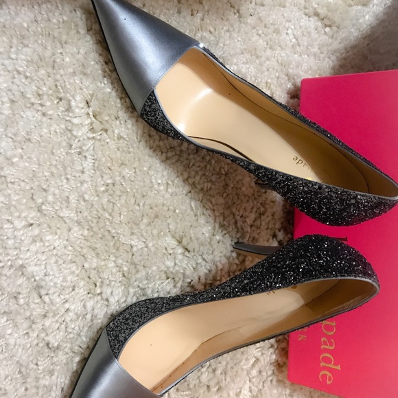 Kate Spade Leandre Glitter/Smokey Grey Satin - Picture 2 of 4